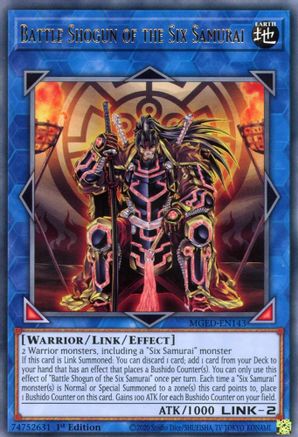 Battle Shogun of the Six Samurai (MGED-EN143) - Maximum Gold: El Dorado 1st Edition Maximum Gold: El Dorado Yugioh Single Squirtle Squad Card Shop.