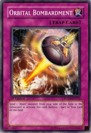 Orbital Bombardment (POTD-EN053) - Power of the Duelist Unlimited Power of the Duelist Yugioh Single Squirtle Squad Card Shop.