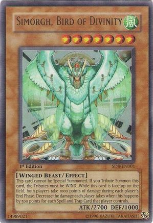 Simorgh, Bird of Divinity (SD8-EN001) - Structure Deck: Lord of the Storm 1st Edition Structure Deck: Lord of the Storm Yugioh Single Squirtle Squad Card Shop.