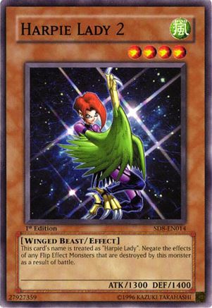 Harpie Lady 2 (SD8-EN014) - Structure Deck: Lord of the Storm 1st Edition Structure Deck: Lord of the Storm Yugioh Single Squirtle Squad Card Shop.