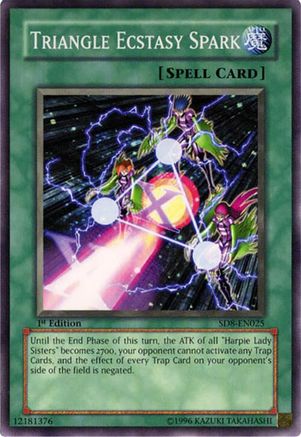 Triangle Ecstasy Spark (SD8-EN025) - Structure Deck: Lord of the Storm Unlimited Structure Deck: Lord of the Storm Yugioh Single Squirtle Squad Card Shop.