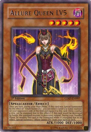 Allure Queen LV5 (CDIP-EN007) - Cyberdark Impact 1st Edition Cyberdark Impact Yugioh Single Squirtle Squad Card Shop.