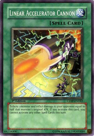 Linear Accelerator Cannon (CDIP-EN042) - Cyberdark Impact 1st Edition Cyberdark Impact Yugioh Single Squirtle Squad Card Shop.