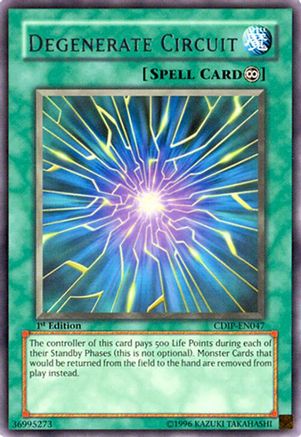 Degenerate Circuit (CDIP-EN047) - Cyberdark Impact 1st Edition Cyberdark Impact Yugioh Single Squirtle Squad Card Shop.