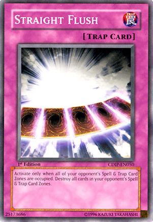 Straight Flush (CDIP-EN050) - Cyberdark Impact Unlimited Cyberdark Impact Yugioh Single Squirtle Squad Card Shop.