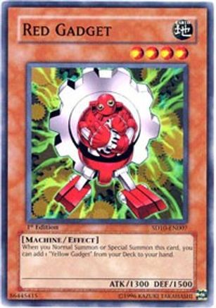 Red Gadget (SD10-EN007) - Structure Deck: Machine Re-Volt Unlimited Structure Deck: Machine Re-Volt Yugioh Single Squirtle Squad Card Shop.