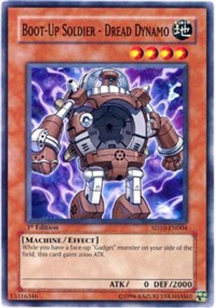 Boot-Up Soldier - Dread Dynamo (SD10-EN004) - Structure Deck: Machine Re-Volt 1st Edition Structure Deck: Machine Re-Volt Yugioh Single Squirtle Squad Card Shop.