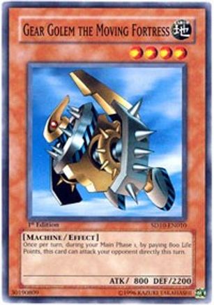 Gear Golem the Moving Fortress (SD10-EN010) - Structure Deck: Machine Re-Volt Unlimited Structure Deck: Machine Re-Volt Yugioh Single Squirtle Squad Card Shop.
