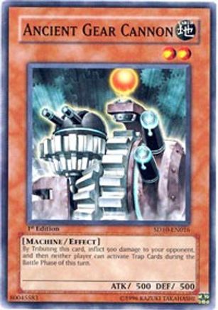 Ancient Gear Cannon (SD10-EN016) - Structure Deck: Machine Re-Volt Unlimited Structure Deck: Machine Re-Volt Yugioh Single Squirtle Squad Card Shop.
