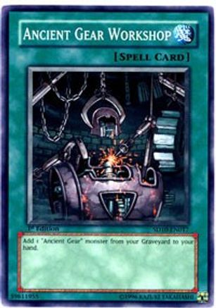 Ancient Gear Workshop (SD10-EN017) - Structure Deck: Machine Re-Volt 1st Edition Structure Deck: Machine Re-Volt Yugioh Single Squirtle Squad Card Shop.