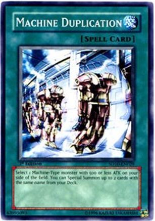 Machine Duplication (SD10-EN029) - Structure Deck: Machine Re-Volt 1st Edition Structure Deck: Machine Re-Volt Yugioh Single Squirtle Squad Card Shop.