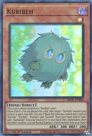 Kuribeh (BROL-EN004) - Brothers of Legend 1st Edition Brothers of Legend Yugioh Single Squirtle Squad Card Shop.