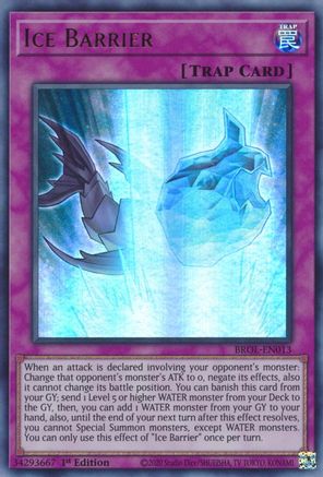 Ice Barrier (BROL-EN013) - Brothers of Legend 1st Edition Brothers of Legend Yugioh Single Squirtle Squad Card Shop.