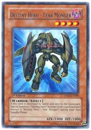 Destiny Hero - Fear Monger (DP05-EN009) - Duelist Pack 5: Aster Phoenix Unlimited Duelist Pack 5: Aster Phoenix Yugioh Single Squirtle Squad Card Shop.