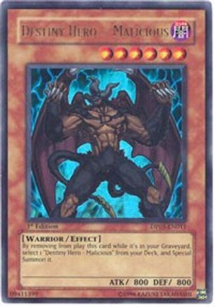 Destiny HERO - Malicious (DP05-EN011) - Duelist Pack 5: Aster Phoenix Unlimited Duelist Pack 5: Aster Phoenix Yugioh Single Squirtle Squad Card Shop.