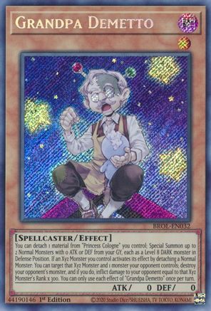 Grandpa Demetto (BROL-EN032) - Brothers of Legend 1st Edition Brothers of Legend Yugioh Single Squirtle Squad Card Shop.