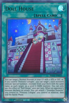 Doll House (BROL-EN033) - Brothers of Legend 1st Edition Brothers of Legend Yugioh Single Squirtle Squad Card Shop.