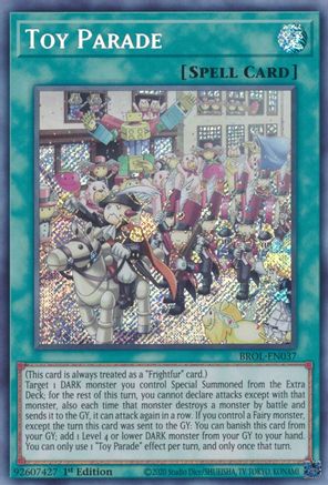 Toy Parade (BROL-EN037) - Brothers of Legend 1st Edition Brothers of Legend Yugioh Single Squirtle Squad Card Shop.