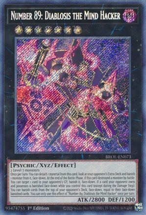 Number 89: Diablosis the Mind Hacker (BROL-EN073) - Brothers of Legend 1st Edition Brothers of Legend Yugioh Single Squirtle Squad Card Shop.
