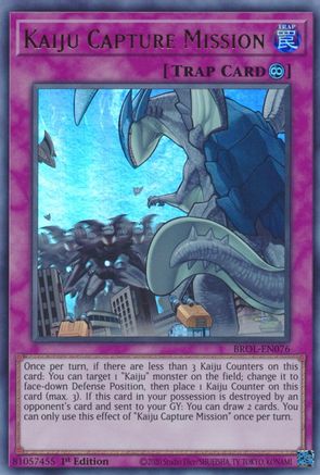 Kaiju Capture Mission (BROL-EN076) - Brothers of Legend 1st Edition Brothers of Legend Yugioh Single Squirtle Squad Card Shop.