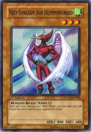 Neo-Spacian Air Hummingbird (STON-EN004) - Strike of Neos Unlimited Strike of Neos Yugioh Single Squirtle Squad Card Shop.