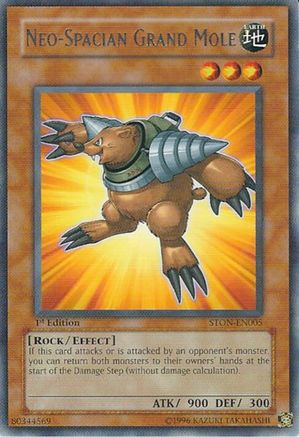 Neo-Spacian Grand Mole (STON-EN005) - Strike of Neos 1st Edition Strike of Neos Yugioh Single Squirtle Squad Card Shop.