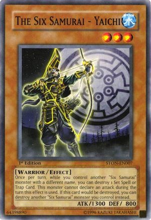 The Six Samurai - Yaichi (STON-EN007) - Strike of Neos Unlimited Strike of Neos Yugioh Single Squirtle Squad Card Shop.