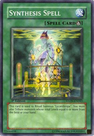Synthesis Spell (STON-EN043) - Strike of Neos 1st Edition Strike of Neos Yugioh Single Squirtle Squad Card Shop.