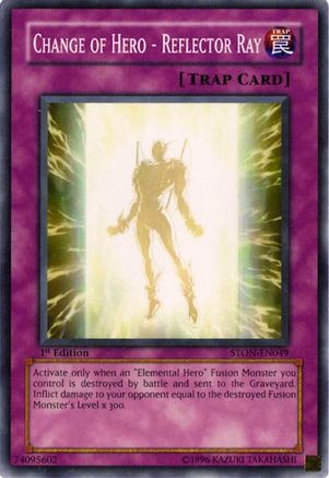 Change of Hero - Reflector Ray (STON-EN049) - Strike of Neos 1st Edition Strike of Neos Yugioh Single Squirtle Squad Card Shop.