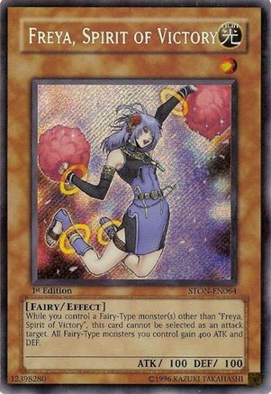 Freya, Spirit of Victory (STON-EN064) - Strike of Neos 1st Edition Strike of Neos Yugioh Single Squirtle Squad Card Shop.