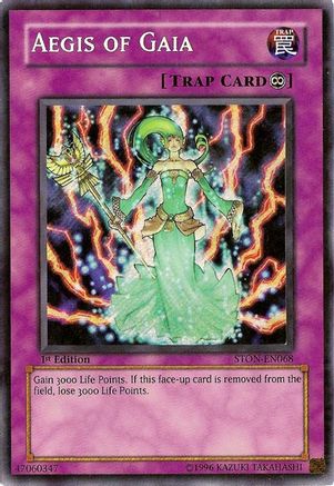 Aegis of Gaia (STON-EN068) - Strike of Neos Unlimited Strike of Neos Yugioh Single Squirtle Squad Card Shop.