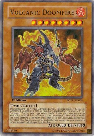 Volcanic Doomfire (FOTB-EN008) - Force of the Breaker Unlimited Force of the Breaker Yugioh Single Squirtle Squad Card Shop.