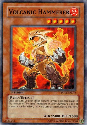 Volcanic Hammerer (FOTB-EN013) - Force of the Breaker Unlimited Force of the Breaker Yugioh Single Squirtle Squad Card Shop.