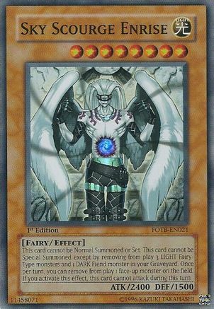 Sky Scourge Enrise (FOTB-EN021) - Force of the Breaker 1st Edition Force of the Breaker Yugioh Single Squirtle Squad Card Shop.