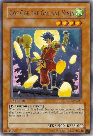 Goe Goe the Gallant Ninja (FOTB-EN024) - Force of the Breaker Unlimited Force of the Breaker Yugioh Single Squirtle Squad Card Shop.