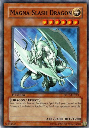 Magna-Slash Dragon (FOTB-EN029) - Force of the Breaker 1st Edition Force of the Breaker Yugioh Single Squirtle Squad Card Shop.