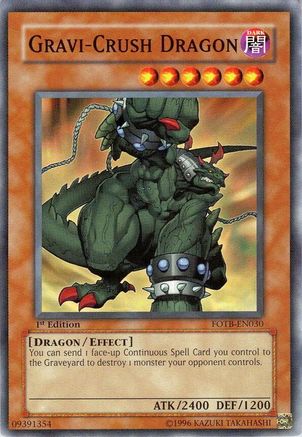 Gravi-Crush Dragon (FOTB-EN030) - Force of the Breaker 1st Edition Force of the Breaker Yugioh Single Squirtle Squad Card Shop.