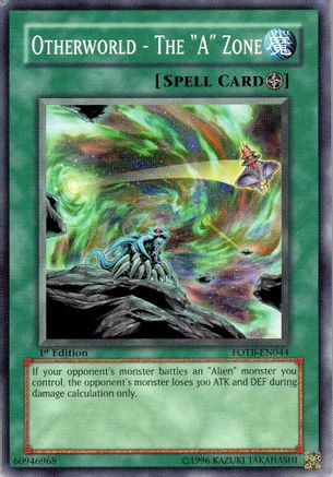 Otherworld - The "A" Zone (FOTB-EN044) - Force of the Breaker Unlimited Force of the Breaker Yugioh Single Squirtle Squad Card Shop.
