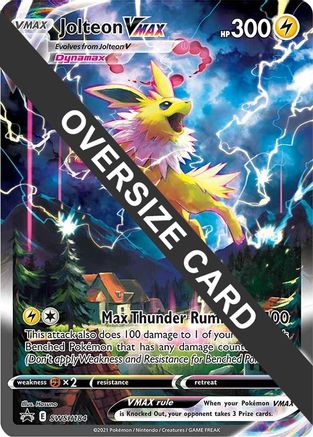 Jolteon VMAX - SWSH184 - Holofoil Jumbo Cards - Promo Jumbo Cards Pokemon Single Squirtle Squad Card Shop.