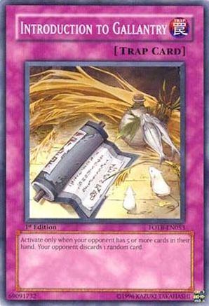 Introduction to Gallantry (FOTB-EN053) - Force of the Breaker 1st Edition Force of the Breaker Yugioh Single Squirtle Squad Card Shop.