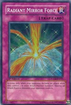 Radiant Mirror Force (FOTB-EN055) - Force of the Breaker 1st Edition Force of the Breaker Yugioh Single Squirtle Squad Card Shop.