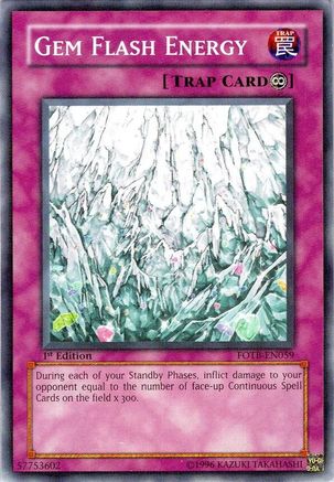 Gem Flash Energy (FOTB-EN059) - Force of the Breaker 1st Edition Force of the Breaker Yugioh Single Squirtle Squad Card Shop.