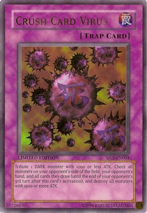 Crush Card Virus (SJCS-EN004) - Shonen Jump Championship Series Promos Limited Shonen Jump Championship Series Promos Yugioh Single Squirtle Squad Card Shop.