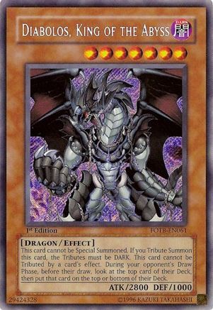 Diabolos, King of the Abyss (FOTB-EN061) - Force of the Breaker 1st Edition Force of the Breaker Yugioh Single Squirtle Squad Card Shop.