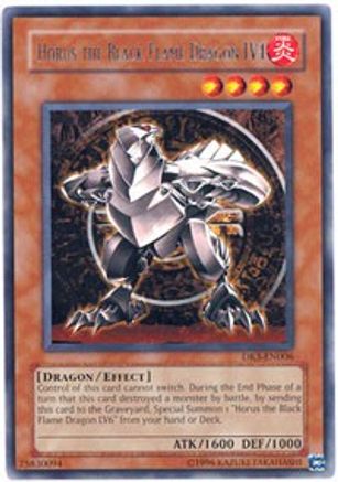 Horus the Black Flame Dragon LV4 (DR3-EN006) - Dark Revelation Volume 3 Unlimited Dark Revelation Volume 3 Yugioh Single Squirtle Squad Card Shop.