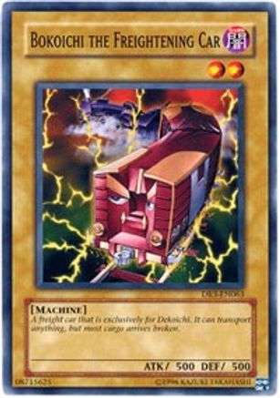 Bokoichi the Freightening Car (DR3-EN063) - Dark Revelation Volume 3 Unlimited Dark Revelation Volume 3 Yugioh Single Squirtle Squad Card Shop.