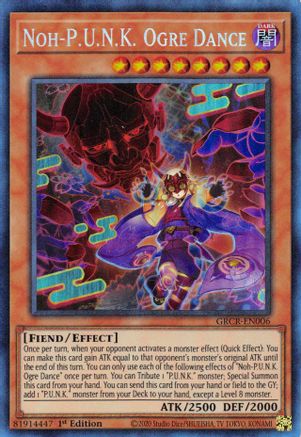 Noh-P.U.N.K. Ogre Dance (CR) (GRCR-EN006) - The Grand Creators 1st Edition The Grand Creators Yugioh Single Squirtle Squad Card Shop.