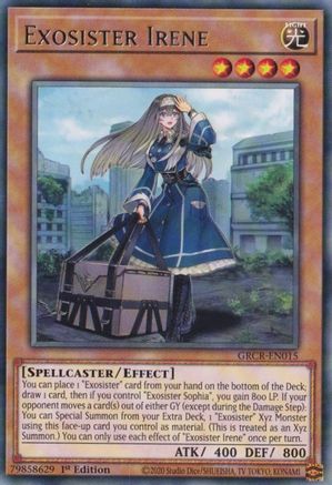 Exosister Irene (GRCR-EN015) - The Grand Creators 1st Edition The Grand Creators Yugioh Single Squirtle Squad Card Shop.