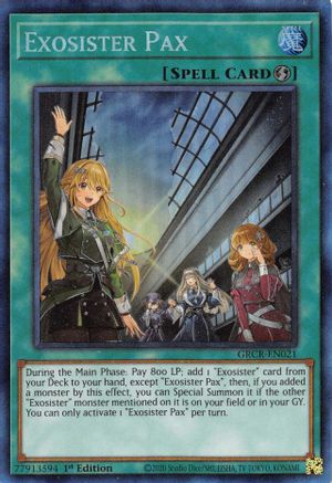 Exosister Pax (CR) (GRCR-EN021) - The Grand Creators 1st Edition The Grand Creators Yugioh Single Squirtle Squad Card Shop.