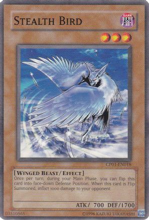 Stealth Bird (CP01-EN018) - Champion Pack 1 Unlimited Champion Pack 1 Yugioh Single Squirtle Squad Card Shop.